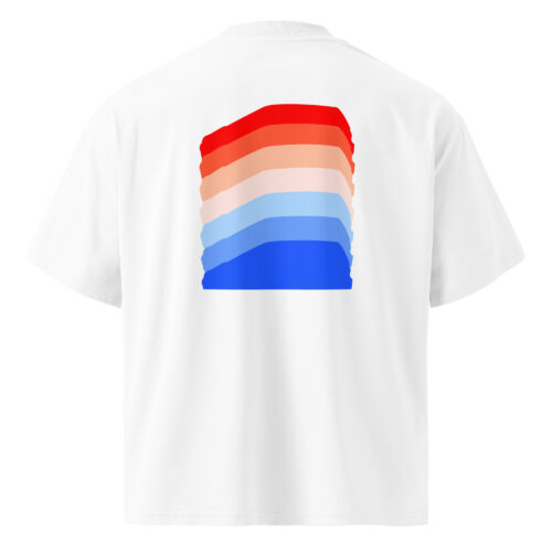 unisex-organic-oversized-high-neck-blaster-2.0-t-shirt-white-back-6a489b2eba46a.jpg T-SHIRT GRADIENT - RED & BLUE