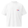 unisex-organic-oversized-high-neck-blaster-2.0-t-shirt-white-front-6a489b2eb88fb.jpg T-SHIRT GRADIENT - RED & BLUE